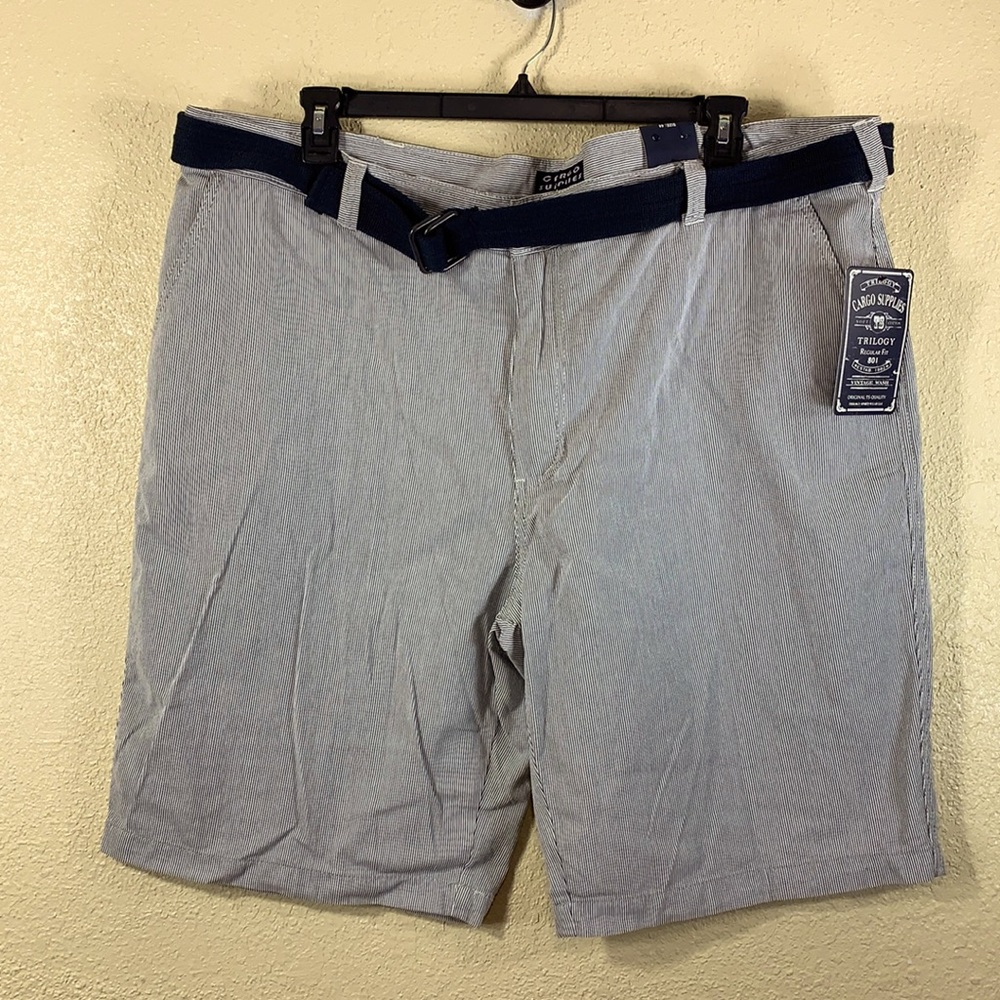Cargo Supplies Men's Shorts Navy White Stripes 44